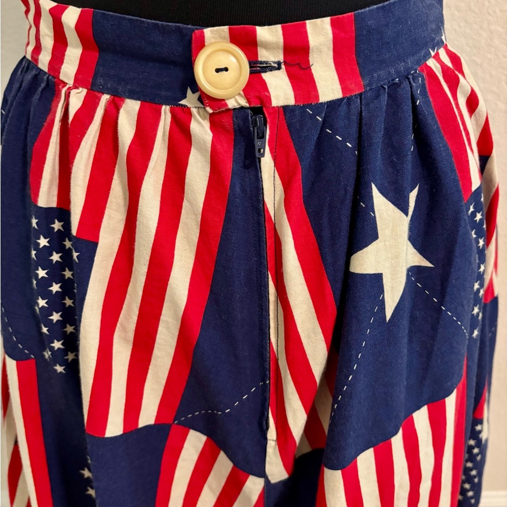 Vintage Patriotic Stars and Stripe Circle Skirt Handmade - Picture 4 of 9